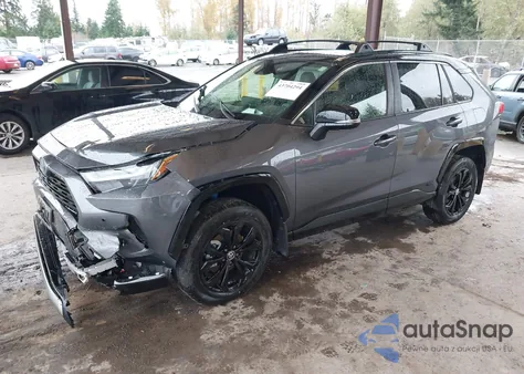 2024 Toyota Rav4 Hybrid Xse из США, поврежденный, VIN JTME6RFV8RD566537